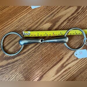 5.25” English loose ring snaffle bit